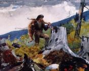 温斯洛 荷默 : Guide Carrying a Deer